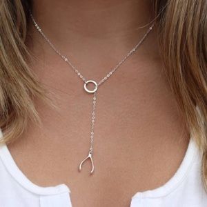 Jewelry - ✨✨.925 Sterling Silver Whishbone Lariat Necklace✨✨ Jewelry - ✨✨.925 Sterling Silver Whishbone Lariat Necklace✨✨